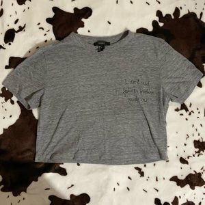 Forever 21 Cropped T Shirt
